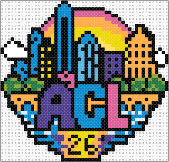 ACL Austin Tx. - black, festival, light blue, orange, purple