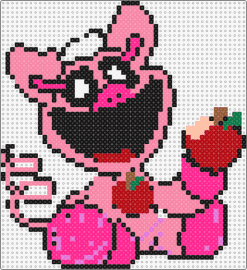 PickyPiggy (Smiling Critters) 58x58 simplified - pickypiggy,smiling critters,poppy playtime,apple,video game,happy,character,smil