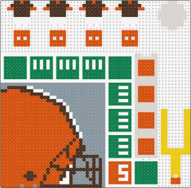 Mensch ärgere dich nicht - NFL Edition: Browns - mensch argere dich nicht,nfl,browns,football,gaming,sports,orange,green,gray