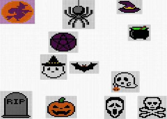 Witch - gray, orange, pink, white