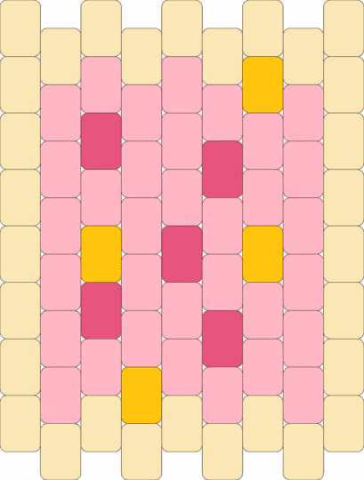 Small pop tart - beige, pink