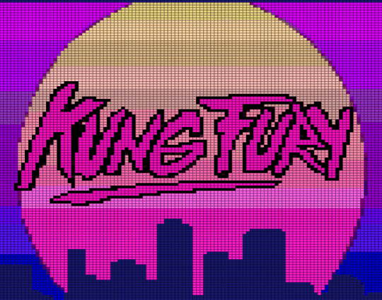 Kung Fury 2 - beige, pink, purple