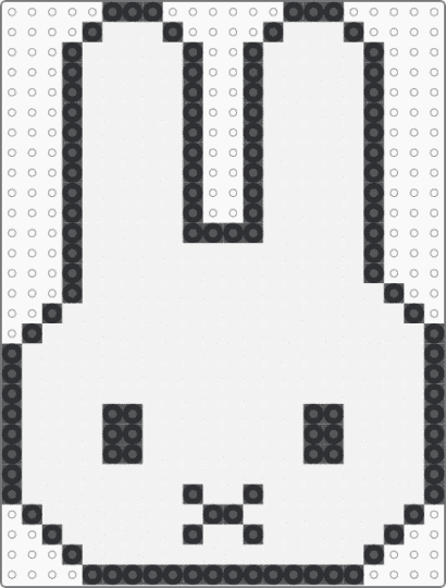 Miffy Head - white