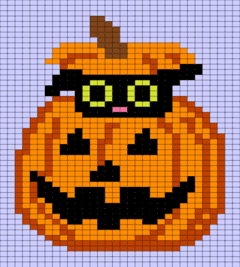 Stuck Bud? - animal, cat, halloween, kitten, orange, pink, pumpkin, tapestry