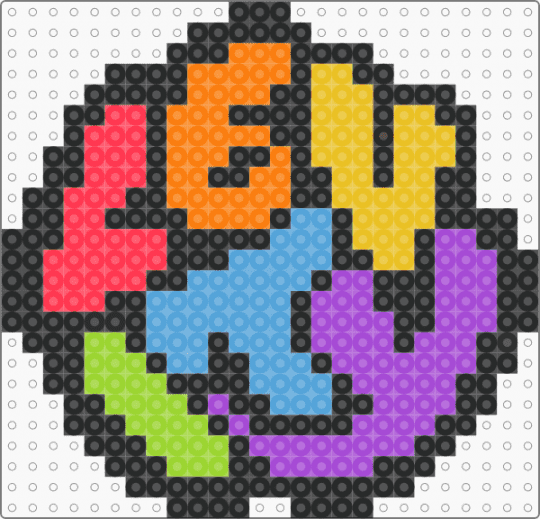 Levity - black, colorful, light blue, yellow