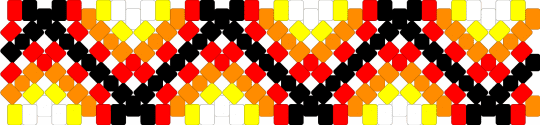 alternating fire black background - orange,red
