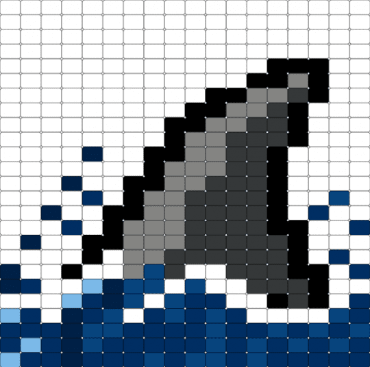 Shark for mommy - blue, white