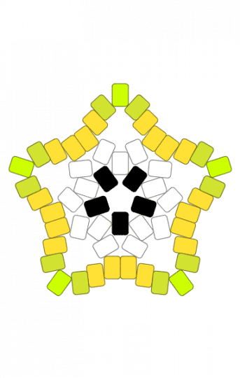 star fruit star - white, yellow