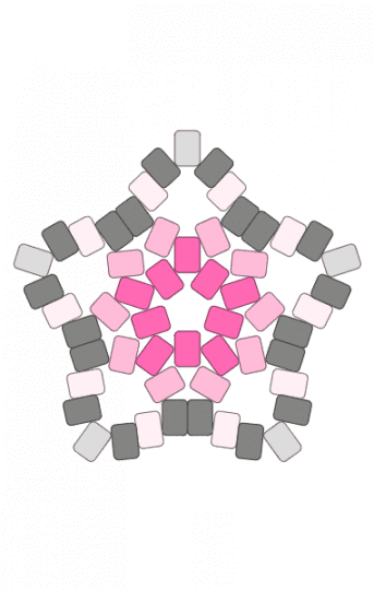 madoka majica soul gem star - gray, pink