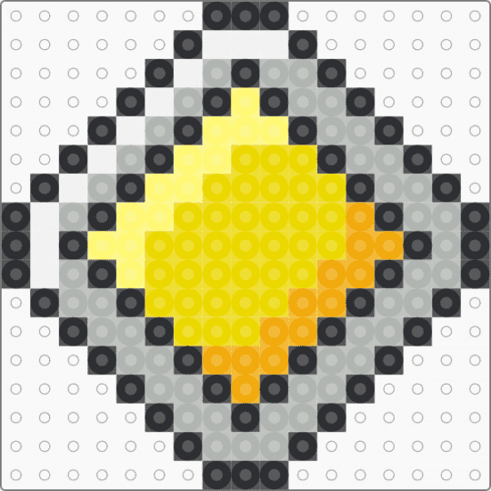 Johto Plain Badge - beige, gaming, gym badge, johto, pokemon, yellow