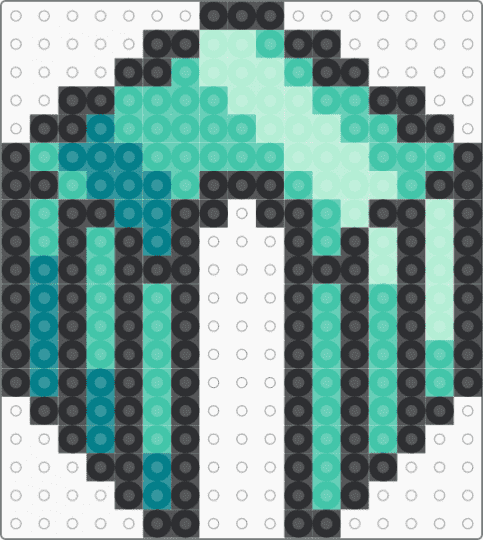 Johto Zephyr Badge - gaming, gym badge, johto, pokemon, teal