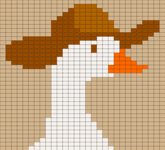 duck with cowboy hat - beige