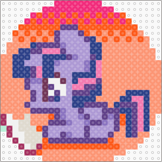 Twilight sparkle with book - orange, pink