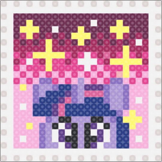 Twilight sparkle starry stamp - pink