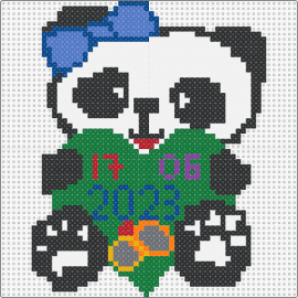 anniversery giftooo - panda,love,sign,heart,valentine,rings,bow,cute,animal,green,white,black