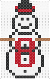 snowman for 8th dec - snowman,winter,christmas,8,number,smile,red,white