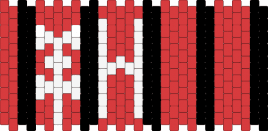Tokio hotel logo cuff - red