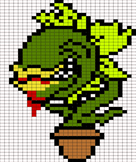 Audrey ll - audrey, audrey ii, character, green, horror, little shop of horrors, movie, plant, plants, white, yellow
