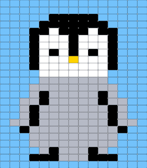 penguin - light blue