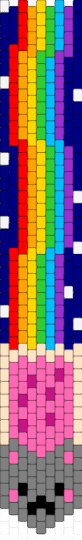 Nyan cat tie :3 - gray, pink, purple