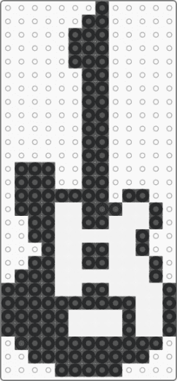 Guitar - black, white