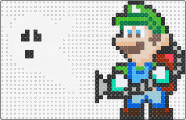 Luigi_Ghost2 - luigi,ghost,nintendo,mansion,spooky,character,video game,white,green,tan,blue