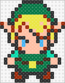 Link_Bouclier_Epee - link,legend of zelda,character,video game,adventure,green,tan