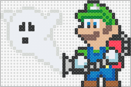 Luigi_Ghost - luigi,ghost,nintendo,mario,character,spooky,video game,white,blue,green