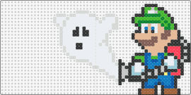 Luigi_Ghost - luigi,ghost,nintendo,mario,character,spooky,video game,white,blue,green