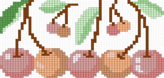 5 Cherry Bead Pattern - beige