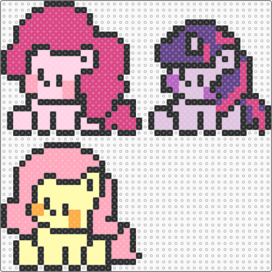 My Little Pony - fluttershy, mlp, my little pony, pink, pinkie pie, twilight sparkle