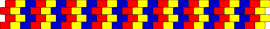 2 FAME Kandi Autism Bracelet Pattern - autism,colorful,stripes,bracelet,cuff,yellow,blue,red