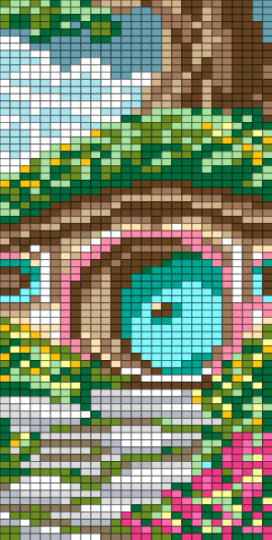 Shire - brown, green, tan, teal
