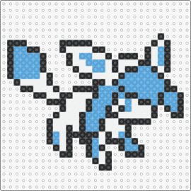 Glaceon 1 - glaceon,pokemon,eevee,evolution,character,cute,gaming,light blue,white