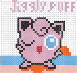 jigglypuff Tahem - jigglypuff,pokemon,character,gaming,wink,cute,wave,pink