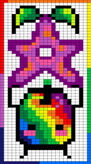 Prismatic Junimo - green, pink, white