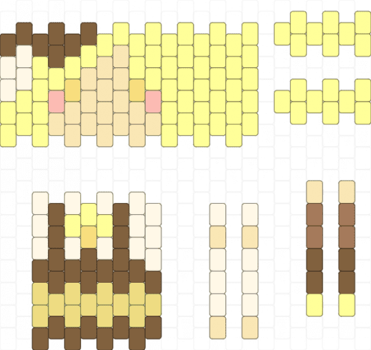 Mami Doll (Puella Magi Madoka Magica) - character, doll, kandi pattern, mami, mami tomoe, puella magi madoka magica, yellow