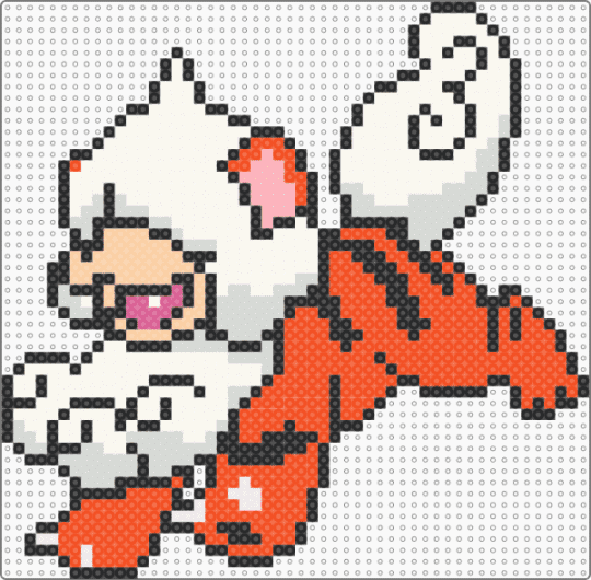 Hisuan Growlithe - pokemon, red, white