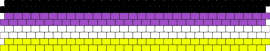 Nonbinary cuff - nonbinary,pride,horizontal,stripes,cuff,community,yellow,white,purple