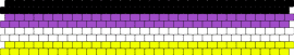 Nonbinary cuff - nonbinary,pride,horizontal,stripes,cuff,community,yellow,white,purple