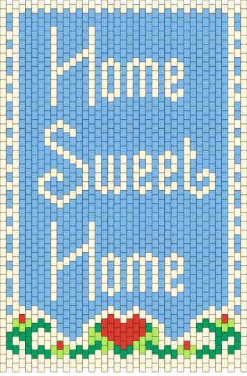 Home Sweet Home - light blue