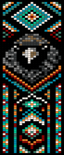CROW 1 - black, colorful, light blue, teal