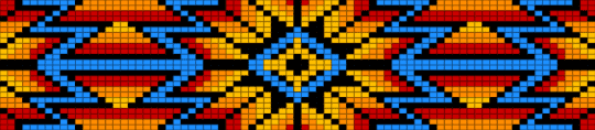 Native 3 - light blue, orange, red