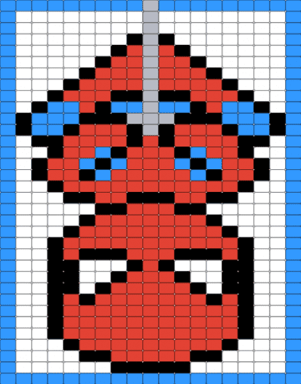 Spidey - light blue, red