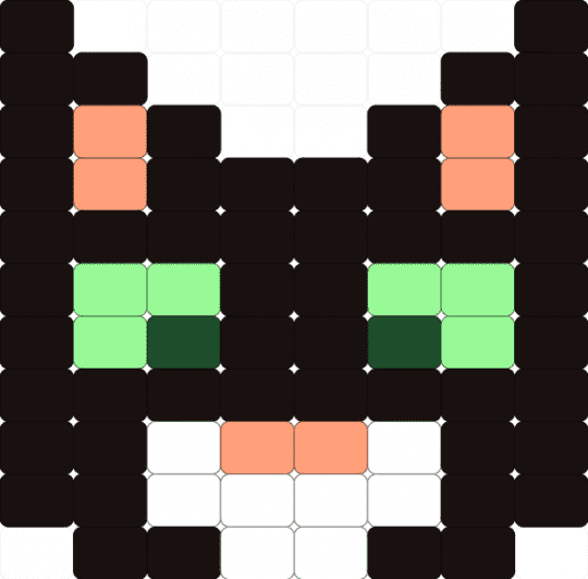 ben - black, orange, teal