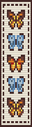 New butterfly - brown, white