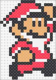 Mario Santa - mario,santa,nintendo,video game,character,christmas,costume,red,tan,white