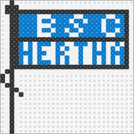 Hertha - hertha bsc,futbol,soccer,club,flag,sports,emblematic,passion,game,blue