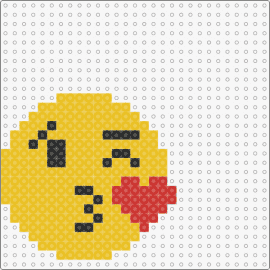 Smiley 4 - emoji,kiss,heart,love,charming,affection,expressive,smiley,yellow