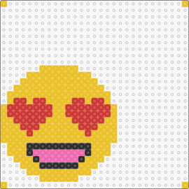 Smiley 3 - emoji,smiley,love,hearts,eyes,yellow,red